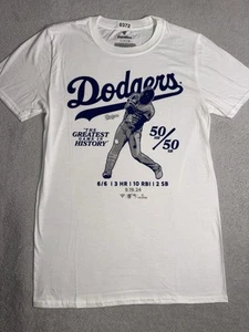Los Angeles Dodgers Shirt Men’s Small White Fanatics MLB - Picture 1 of 12