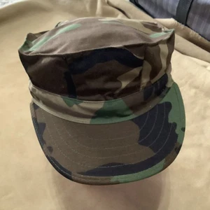 Military Cap Utility Woodland Camouflage Type II 1990s BDU Army Medium - Bild 1 von 5