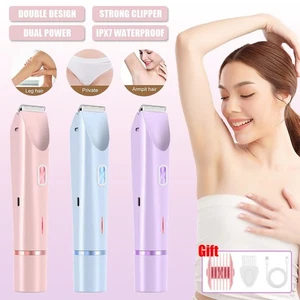 Dual head Bikini Trimmer for Women Wet/Dry Rechargeable Electric Shaver Women - Picture 1 of 12