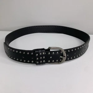 Kopen AU Black Grey Studded Belt Y2K Skate Goth Punk Rock Grunge Metal Rivet 90s - Picture 1 of 7