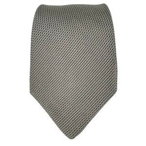 Vtg J. Press Burlington Knot Silver Woven Hand Made 100% Silk Tie 56" Academia - Picture 1 of 7