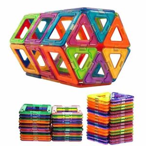 100Pcs Magnetic Building Blocks Multicolour Construction Building Toys Puzzle UK