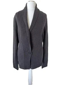 New James perse grey cardigan linen cotton style: WL02573 shawl collar Size 2,M - Picture 1 of 6