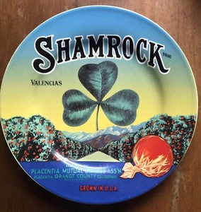 Oneida Vintage Label Collection 8" Plate Shamrock Valencias Oranges Dessert - Picture 1 of 2