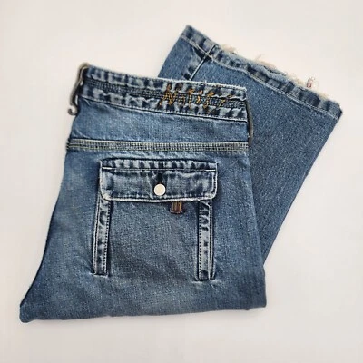 Pantalones de mezclilla para mujer Notify marca italiana azul lavado medio claro algodón elástico 29 Foto 1 de 4