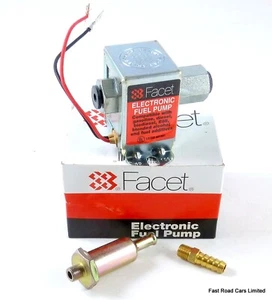 FACET CUBE FUEL PUMP 40104 WITH FILTER & UNION 1.5-4.0 psi ROAD USE GENUINE NEW - Picture 1 of 1