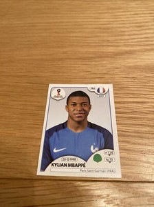 Kylian Mbappe Rookie Football Panini Sticker Russia 2018 Pink Back France Psg