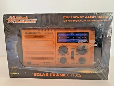 All Hazards NOAA Hand Cranked Solar CRadio CR1009 - Image 1 of 4