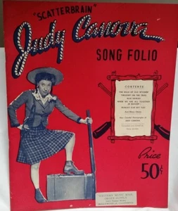 SCATTERBRAIN JUDY CANOVA / ORIGINAL 1944 SOUVENIR PROGRAM - VG CONDITION - Picture 1 of 1