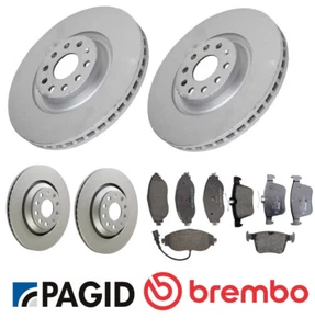 VW Golf MK7 MK7.5 R Pagid OE Brake Discs Brembo OE Brake Pads Front & Rear - Picture 1 of 1