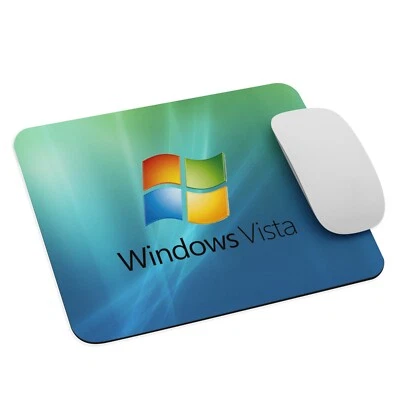 Windows Vista - Microsoft Mouse Pad NEW 9.5" x 7.75" Non Slip Gaming Laptop PC - Image 1 of 4