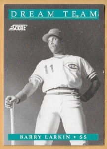 BARRY LARKIN CINCINNATI REDS DREAM TEAM #888 - PUNTUACIÓN CASI NUEVA - MONTADA 1991 - Imagen 1 de 2
