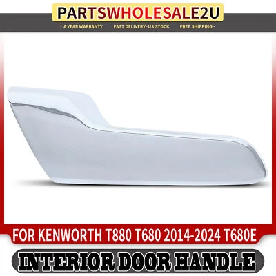 Manija de puerta interior cromada delantera izquierda para Kenworth T880 T680 2014-2024 T680E Foto 1 de 4