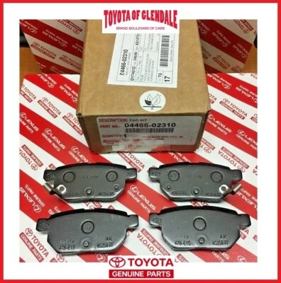 2008-2019 TOYOTA COROLLA ЗАДНИЕ ТОРМОЗНЫЕ КОЛОДКИ ПОДЛИННЫЙ OEM (БЫСТРАЯ ДОСТАВКА) 04466-02310 - Изображение 1 из 4