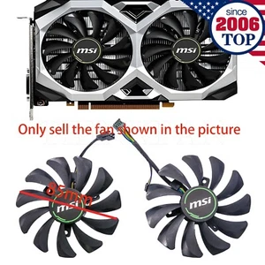 New Graphics Card Cooling Fan for MSI GeForce GTX1660 RTX2060 VENTUS XS C 6G OC - Picture 1 of 6