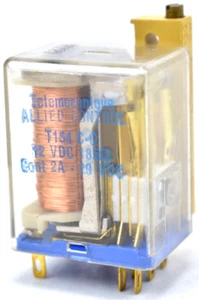 RELÉ DE CONTROLES ALIADOS T154-C-C 12 VDC 185 ohmios 2A-29 - Imagen 1 de 3