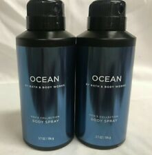 Bath & Body Works (2) Body Spray OCEAN Men's Collection - 3.7 oz TWO!!