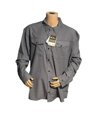 Drake Waterfowl Men’s Traveler’s Check Long Sleeve Shirt Size Small NWT$75 - Image 1 of 4