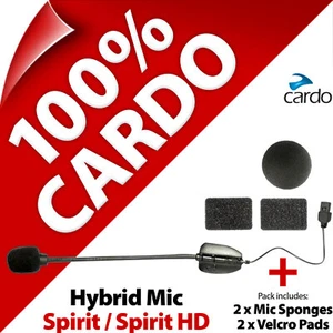 Cardo Hybrid Boom Microphone with Mic Sponges + Pads for Spirit / Spirit HD - Picture 1 of 5