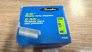 Swingline Heavy-Duty 3/8" Leg Staples 60-Sheet Capacity 5000/Box vintage - Picture 1 of 2