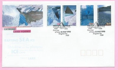 AUSTRALIA (AAT) - FDC 1996 - ANTARCTIC EXTREME LAND FORMS - Shs.Kingston TAS - Image 1 of 2