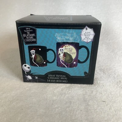 Кружка Disney Nightmare Before Christmas HEAT SHOW 14 унций керамическая в коробке быстрая доставка! - Изображение 1 из 4