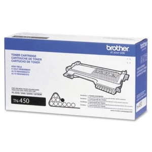 Brother Genuine TN450 Mono Laser High Yield Black Toner Cartridge - 012502626770 - Picture 1 of 8