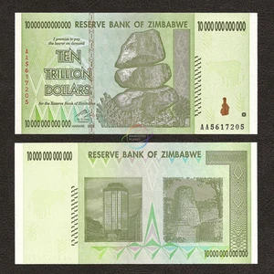 Zimbabwe 10 billones de dólares AA 2008 P-88 billones serie Unc sin circular - Imagen 1 de 1