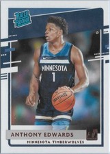 2020-21 Panini Donruss RC #201 Anthony Edwards Rated Rookie Card