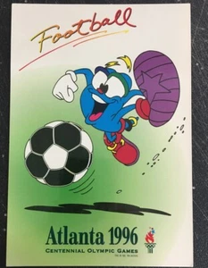 Atlanta 1996 Centennial Olympic Games Football Postcard. - Picture 1 of 2