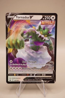 Tornadus V 124/198 Swsh06: Sword & Shield - Chilling Reign Holo - Image 1 of 2