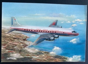 1965 Vienna Austria First Day Picture Postcard Cover Douglas DC 6B LAI - Picture 1 of 2