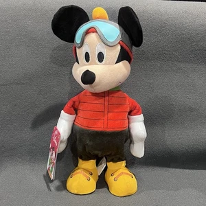 Disney Mickey Mouse Tanzen Musical Plüsch 13 Zoll Höhe Just Play Ski Weihnachten Spielzeug Neu mit Etikett - Bild 1 von 12