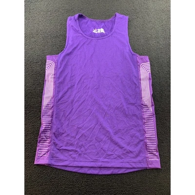 Camiseta regata atlética juvenil roxa M Alleon treino corrida atlética - Imagem 1 de 3