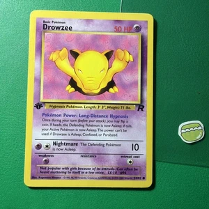 Pokemon 2000, Team Rocket, #54/82 Drowzee, primera edición, común casi nuevo - Imagen 1 de 2
