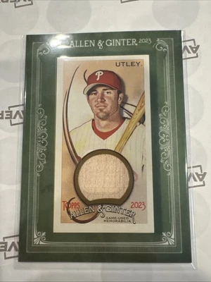 2023 Topps Allen Ginter Bat Relic Chase Utley Bat Philadelphia Phillies #MFR-CU - Image 1 of 2