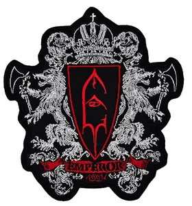 EMPEROR CREST (shaped border) EMBROIDERED PATCH - Picture 1 of 2