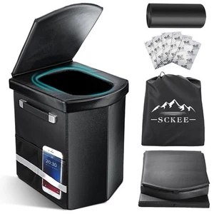 2025 Upgraded XL Portable Toilet for Adults,16.5'' Tall Camping Toilet with L... - Picture 1 of 7