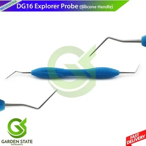 Endo Explorer Probe #DG16 Expro Diagnostic Cavities Scaler | Silicone Handle - Picture 1 of 3