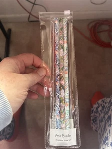 NUEVO VERA BRADLEY PAJITAS REUTILIZABLES MELODÍA DE VERANO - Imagen 1 de 3