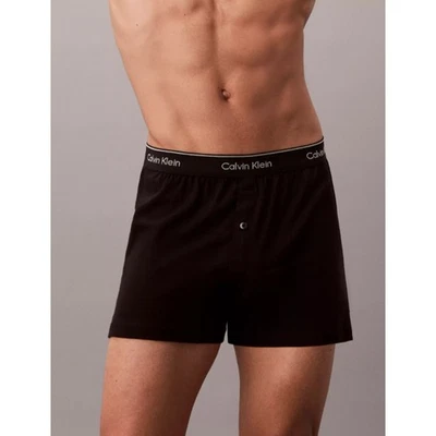 Calvin Klein Men's Small Black 3 Pack Cotton Classic Fit Boxers Underwear L20-14 - Image 1 of 4
