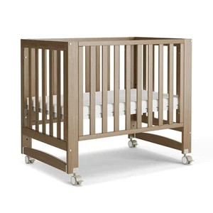 EvoNest Baby Crib, 6 in 1 Convertible Mini Crib with Wheels, 100% New Zealand... - Picture 1 of 7