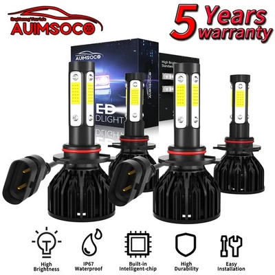 LED Headlight Conversion Kit Hi/Lo Beam Bulbs For Dodge Daytona 1992-1993 6500K - Image 1 of 4