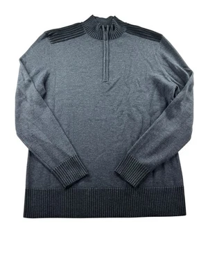 Smartwool Summit Lane 1/2 Zip Mens Size L Grey Military Sweater Wool Blend - Image 1 of 4