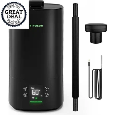 VIVOSUN 1.32 Gal AeroStream H05 WiFi Humidifier with Temp Humidity Probe Remote - Image 1 of 4