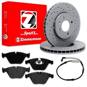 DISCOS DE FRENO DEPORTIVOS + PASTILLAS DELANTERAS Zimmermann aptos para BMW Serie 3 E90 E91 E92 93 - Imagen 1 de 6
