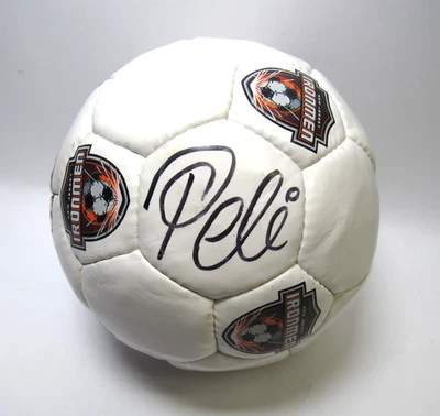 Balón de fútbol PELE firmado a mano autógrafo NJ IRONMEN 100% auténtico garantizado Foto 1 de 4
