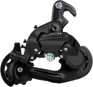 microSHIFT M21 Schaltwerk - 6 7 Gänge kurzer Käfig Dropout Klauenaufhänger schwarz - Bild 1 von 1