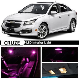 12x Premium Pink LED Lights Interior Package Kit for 2011-2017 Chevy Cruze - Picture 1 of 8