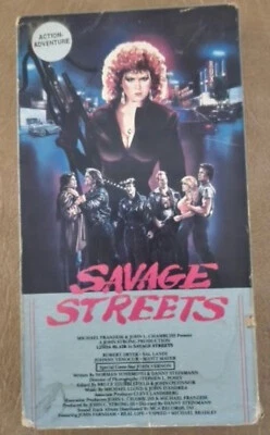 1983 Linda Blair SAVAGE STREETS VHS Vestron Video John Vernon - Image 1 of 2